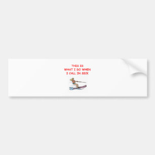 waterski bumpersticker