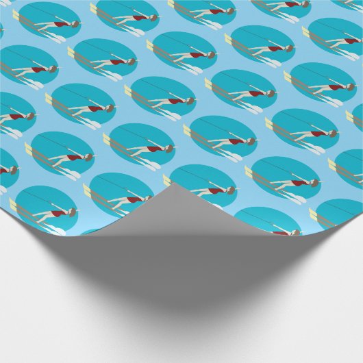 Waterski,  cadeaupapier (Hoek)