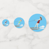 Waterski, confetti (Achterkanten)