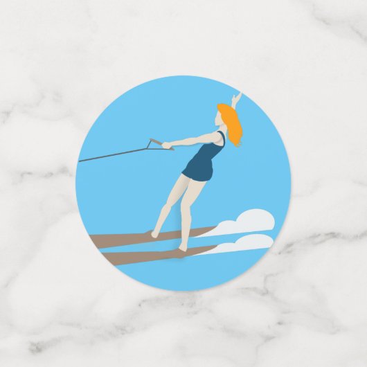 Waterski,  confetti (Kleine voorkant)