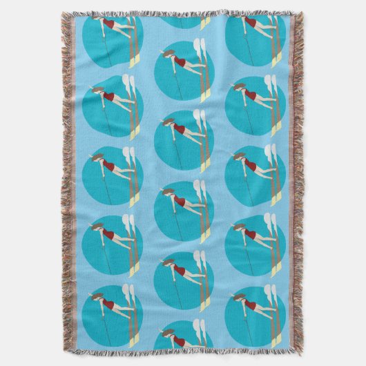 Waterski,  deken (Voorkant Verticaal)