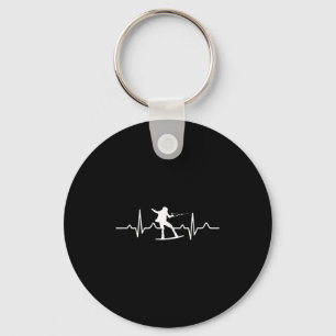Waterski Hartslag - Waterski Cadeau Voor Waterskië Sleutelhanger