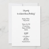 Waterski in vintage stijl kaart (Achterkant)