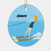 Waterski, keramisch ornament (Links)