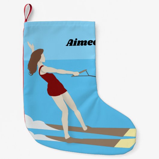 Waterski, kleine kerstsok (Voorkant)
