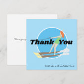 Waterski,  notitiekaartje (Voorkant / Achterkant)