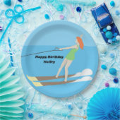 Waterski, papieren bordje (Feest)