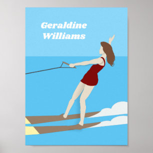 Waterski,  poster