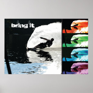 Waterski slalom poster - BRENGT IT