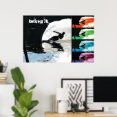 Waterski slalom poster - BRENGT IT (Thuiskantoor)