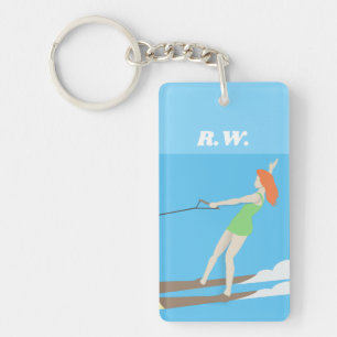 Waterski, sleutelhanger