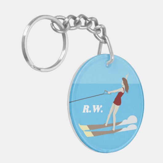 Waterski,  sleutelhanger (Voorkant Links)