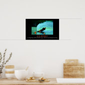 Waterski spray - het is de reis.... - GEPERSONALIS Poster (Keuken)