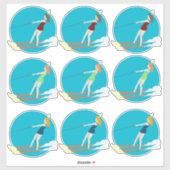 Waterski, sticker (Vel)
