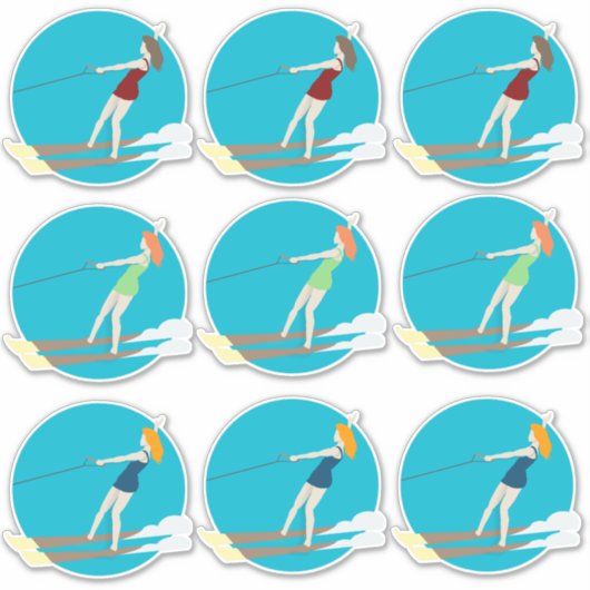 Waterski, sticker (Voorkant)