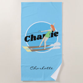 Waterski,  strandlaken