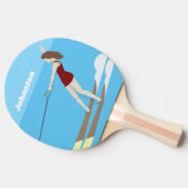 Waterski, tafeltennisbatje (Zijkant)