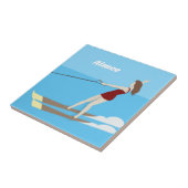 Waterski, tegeltje (Zijkant)