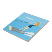 Waterski,  tegeltje (Zijkant)
