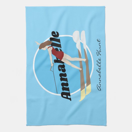 Waterski,  theedoek (Verticaal)