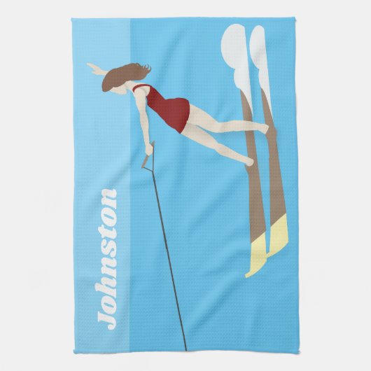 Waterski,  theedoek (Verticaal)