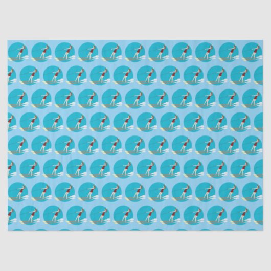 Waterski, tissuepapier (Voorkant)