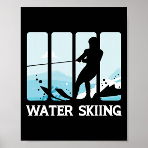 Waterski Vakantie Zomer Avontuur Watersport Poster