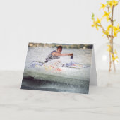 Waterski zomerplezier kaart (Gele Bloem)