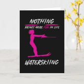 Waterskiën brengt plezier in het leven. Sport Kaart (Gele Bloem)