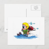 waterskiën briefkaart (Voorkant / Achterkant)