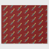 Waterskiën Cadeaupapier (Vlak)
