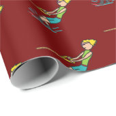 Waterskiën Cadeaupapier (Rol Hoek)