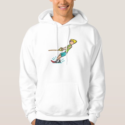 Waterskiën Hoodie (Voorkant)