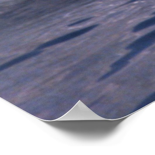 Waterskiën — in blauw poster (Hoek)