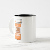 Waterskiën is mijn medicijn tweekleurige koffiemok (Voorkant links)