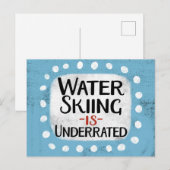 Waterskiën is ondergewaardeerd Briefkaart (Voorkant / Achterkant)