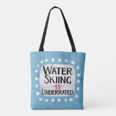 Waterskiën is ondergewaardeerde Canvas tas (Achterkant)