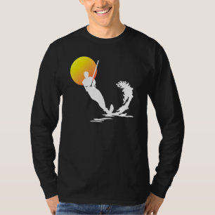Waterskiën Koel Oppervlakte Watersport T-shirt