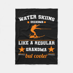 Waterskiën Oma Vrouwen Golf Liefhebber Extreme Spo Fleece Deken