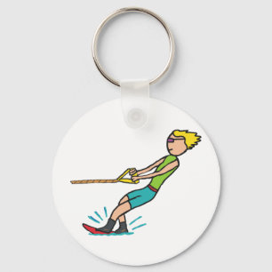 Waterskiën Sleutelhanger