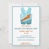 Waterskiën Thema Waterskiër Graphic Custom Kaart (Voorkant)