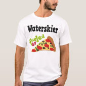 Waterskier (Funny) Pizza T Shirt (Voorkant)