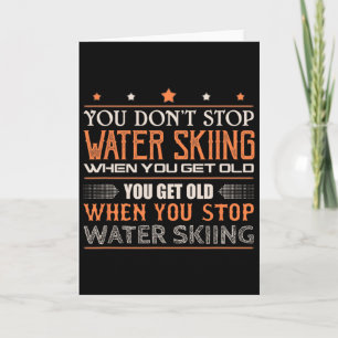 Waterskiër Je Stopt Niet Met Waterskiën Als Je O Kaart