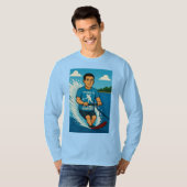 Waterskiër met een racquetball-shirt t-shirt (Voorkant volledig)
