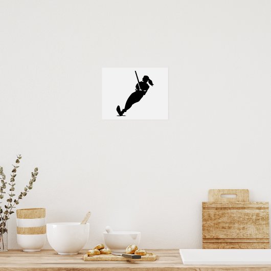 Waterskiër Poster (Keuken)