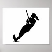 Waterskiër Poster (Voorkant)