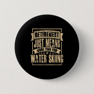 Waterskiër Waterski Skien Waterskiën Gestopt G Ronde Button 5,7 Cm
