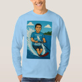 Waterskier with a racquetball shirt (Voorkant)