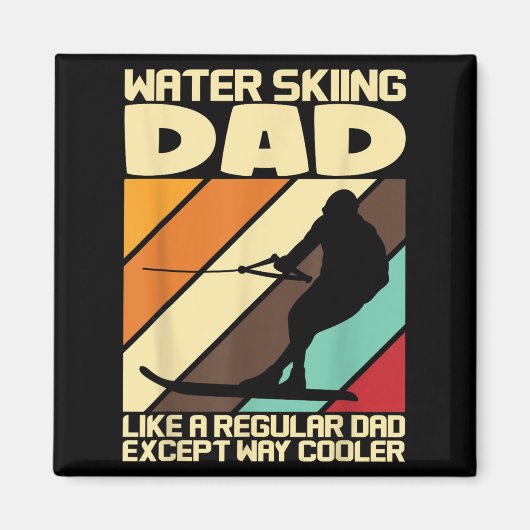 Waterskifanaten Waterskiën Papa Magneet (Voorkant)