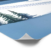 Waterskigebied Aquarel Poster (Hoek)
